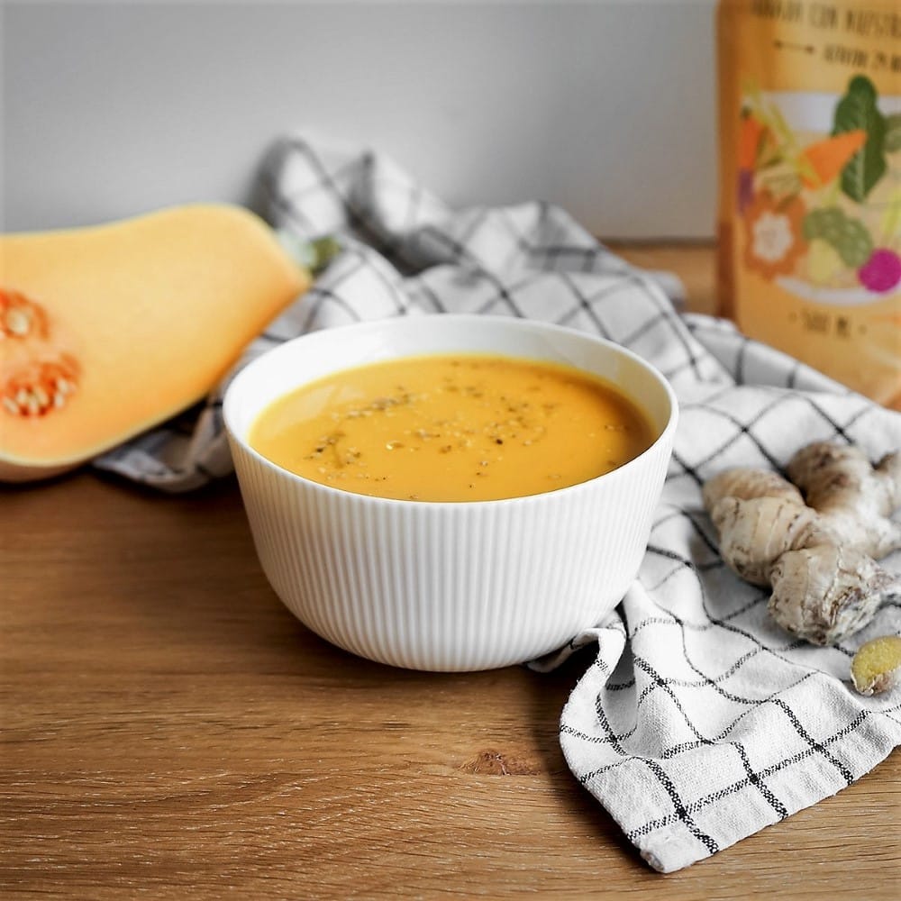 Crema Ecológica de Verduras con Cúrcuma, Jengibre y Curry