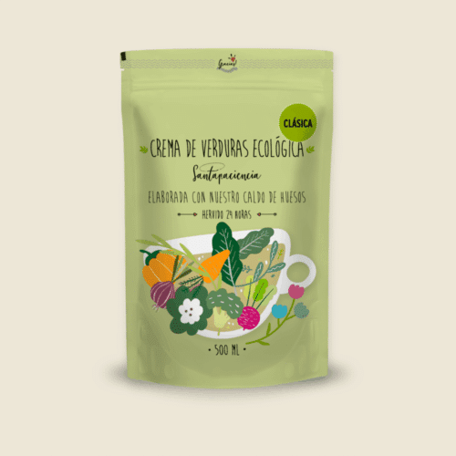 Crema Ecológica de Verduras Clásica Santapaciencia. Crema de Verduras ecológica Clásica Santapaciencia